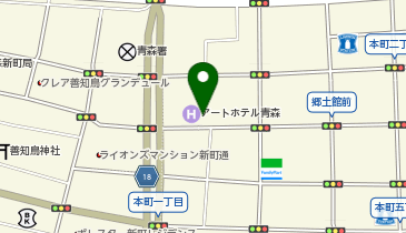 [EV]アイコニア・ホスピタリティ(株) アートホテル青森の地図画像