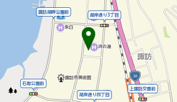 [EV](株)井口浜の湯 信州上諏訪温泉 浜の湯の地図画像