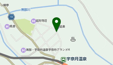 [EV](株)延楽 黒部峡谷 宇奈月温泉 延楽の地図画像