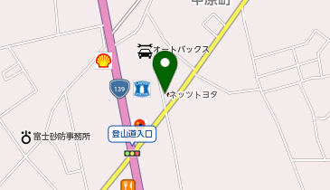 [EV]ネッツトヨタ静岡(株) 富士宮店の地図画像