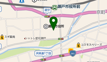 [EV]瀬戸市役所 本庁舎の地図画像