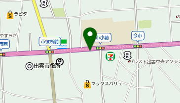 [EV](株)スズキ自販島根 スズキアリーナ出雲の地図画像