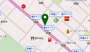 [EV]北海道三菱自動車販売(株) 豊平店の地図画像