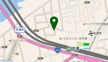 [EV]CITY SPIRE北梅田 (パークステーション24 中津4丁目 時間貸し)の地図画像