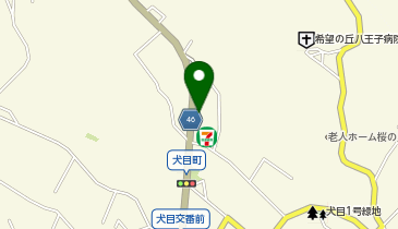 [EV]セブンイレブン八王子犬目西店の地図画像