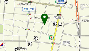 [EV](株)JR宮崎シティ アミュプラザみやざき (やま駐車場 5階・ENECHANGE)の地図画像