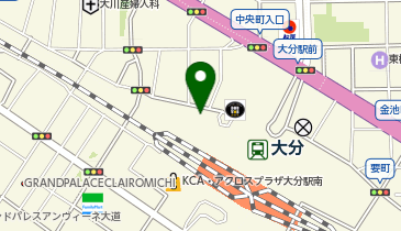 [EV]JR九州レンタカー&パーキング(株) JRおおいたシティ・アミュプラザおおいた (第1P 7階)の地図画像