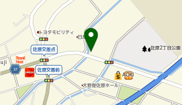 [EV](財)シティサポートよこすか 横須賀リーフスタジアム (令和佐原球場P)の地図画像