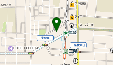 [EV]京都生活協同組合 コープ二条駅の地図画像
