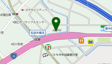 [EV](株)村内外車センター Murauchi BMW 国立ワークショップの地図画像