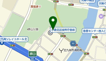 [EV]北九州市 小倉北区役所の地図画像