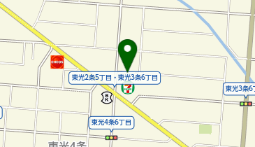 [EV]セブンイレブン旭川東光2条店の地図画像