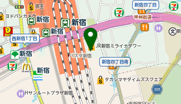 [EV]タイムズ24(株) JR新宿ミライナタワー (地下P)の地図画像