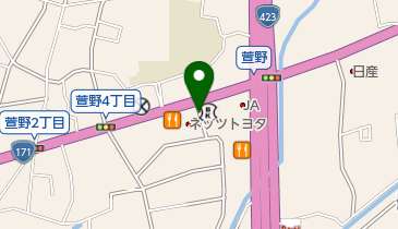 [EV]大阪トヨペット(株) 箕面かやの店 (旧ネッツ中央)の地図画像