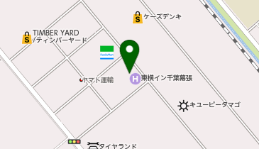 [EV](株)東横イン 東横INN千葉幕張の地図画像