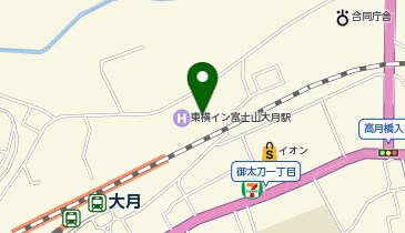 [EV](株)東横イン 東横INN富士山大月駅の地図画像