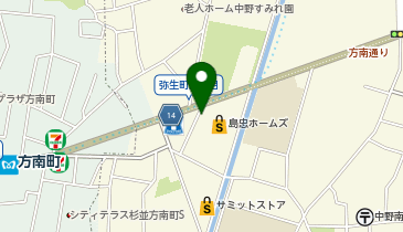[EV](株)島忠 ホームズ中野本店 (立体P 4階)の地図画像