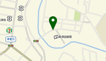 [EV]新潟市 新津図書館の地図画像