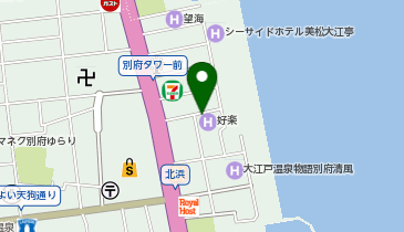 [EV](有)ホテル好楽 べっぷ好楽の地図画像