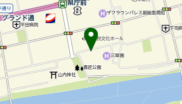 [EV](株)三翠園 高知城下の天然温泉 三翠園の地図画像