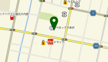 [EV]ホテルベネックス米沢の地図画像