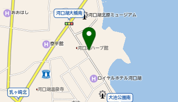 [EV]富士河口湖町 大池公園の地図画像