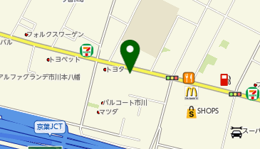 [EV]ヤナセオートモーティブ(株) Audi市川 (PCA)の地図画像