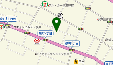 [EV]茨城トヨタ自動車(株) 水戸泉町店の地図画像