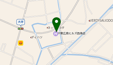 [EV]ブリーズベイホテル(株) ホテル東広島ヒルズ 西条店の地図画像