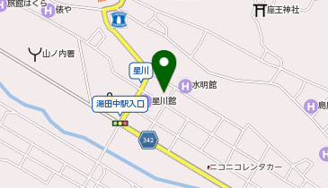 [EV]ブリーズベイホテル(株) 湯田中渋温泉郷せせらぎの湯 ホテル星川館の地図画像