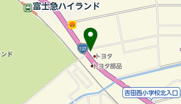 [EV]山梨トヨタ自動車(株) 富士吉田店の地図画像