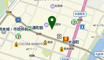 [EV]びぷれす熊日会館 (地下P)の地図画像