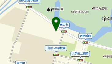 [EV]姫路市 大手門駐車場 (姫路城・大手門茶屋)の地図画像