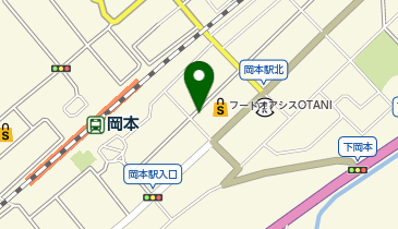 [EV](株)オータニ フードオアシスオータニ岡本店の地図画像