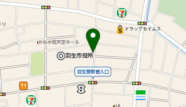 [EV]羽生市役所 庁舎の地図画像