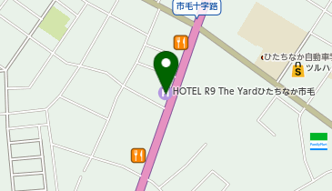 [EV]HOTEL R9 The Yard ひたちなか市毛の地図画像