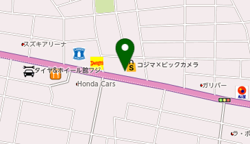 [EV]コジマ&times;ビックカメラ 小山店の地図画像