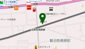 [EV]岐阜トヨタ自動車(株) 各務原店の地図画像