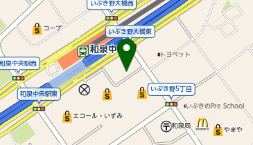 [EV]pivo 和泉中央の地図画像
