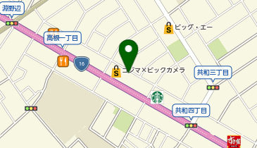 [EV]コジマ&times;ビックカメラ 相模原店の地図画像