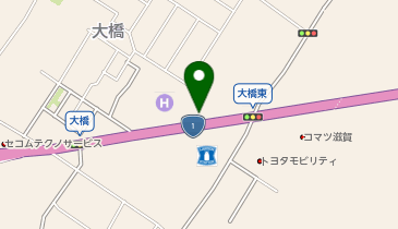 [EV]ルートインジャパン(株) ホテル ルートイン草津栗東 -栗東インター国道1号-の地図画像