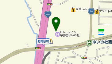 [EV]ルートインジャパン(株) ホテル ルートイン宇都宮ゆいの杜 -ライトラインゆいの杜西-の地図画像