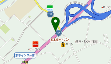 [EV](株)ホンダモビリティ九州 Honda Cars熊本 熊本インター店の地図画像