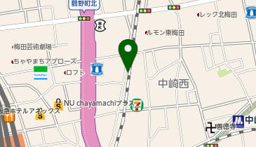[EV]日本パーキング(株)・Eneliver(株) NPC24H中崎町第1パーキングの地図画像