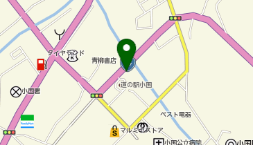 [EV]小国町 道の駅 小国の地図画像