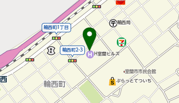 [EV]ブリーズベイホテル(株) ホテル室蘭ヒルズの地図画像