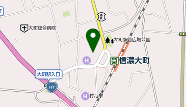[EV]ルートインジャパン(株) ホテル ルートイン信濃大町駅前の地図画像