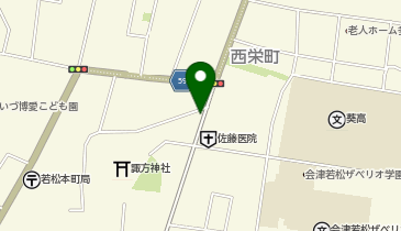 [EV]ツルハドラッグ 会津本町店の地図画像