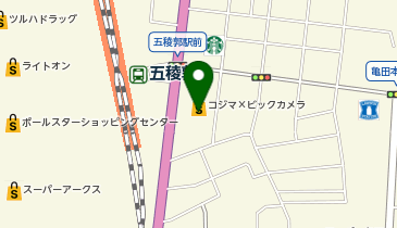 [EV]コジマ&times;ビックカメラ 函館店の地図画像