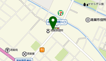 [EV]埼玉県 鴻巣保健所 敷地の地図画像